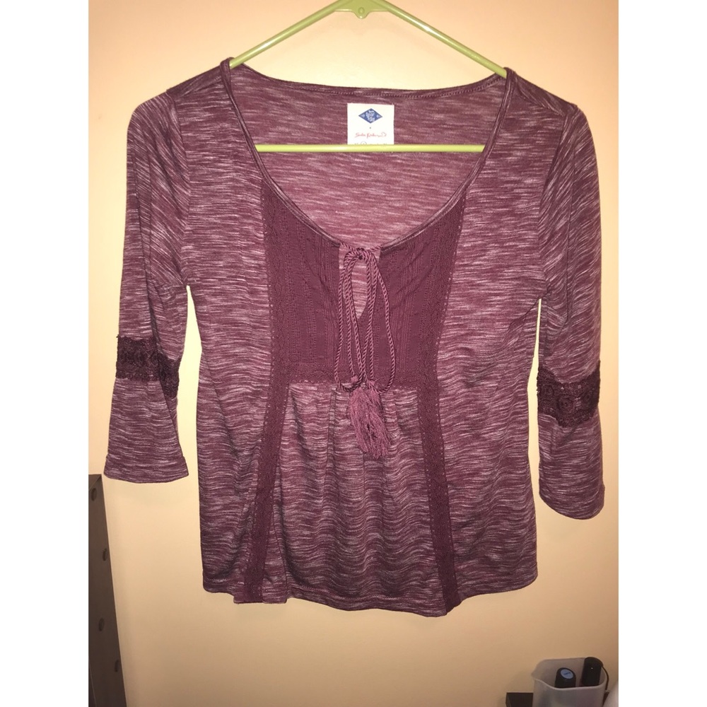 Purple Babydoll Shirt